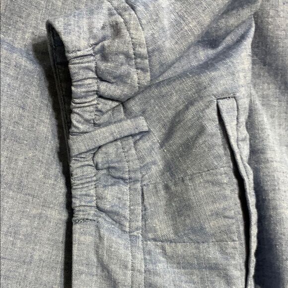 Talbots Blue Bermuda Shorts Polished Chambray Style - Picture 9 of 10